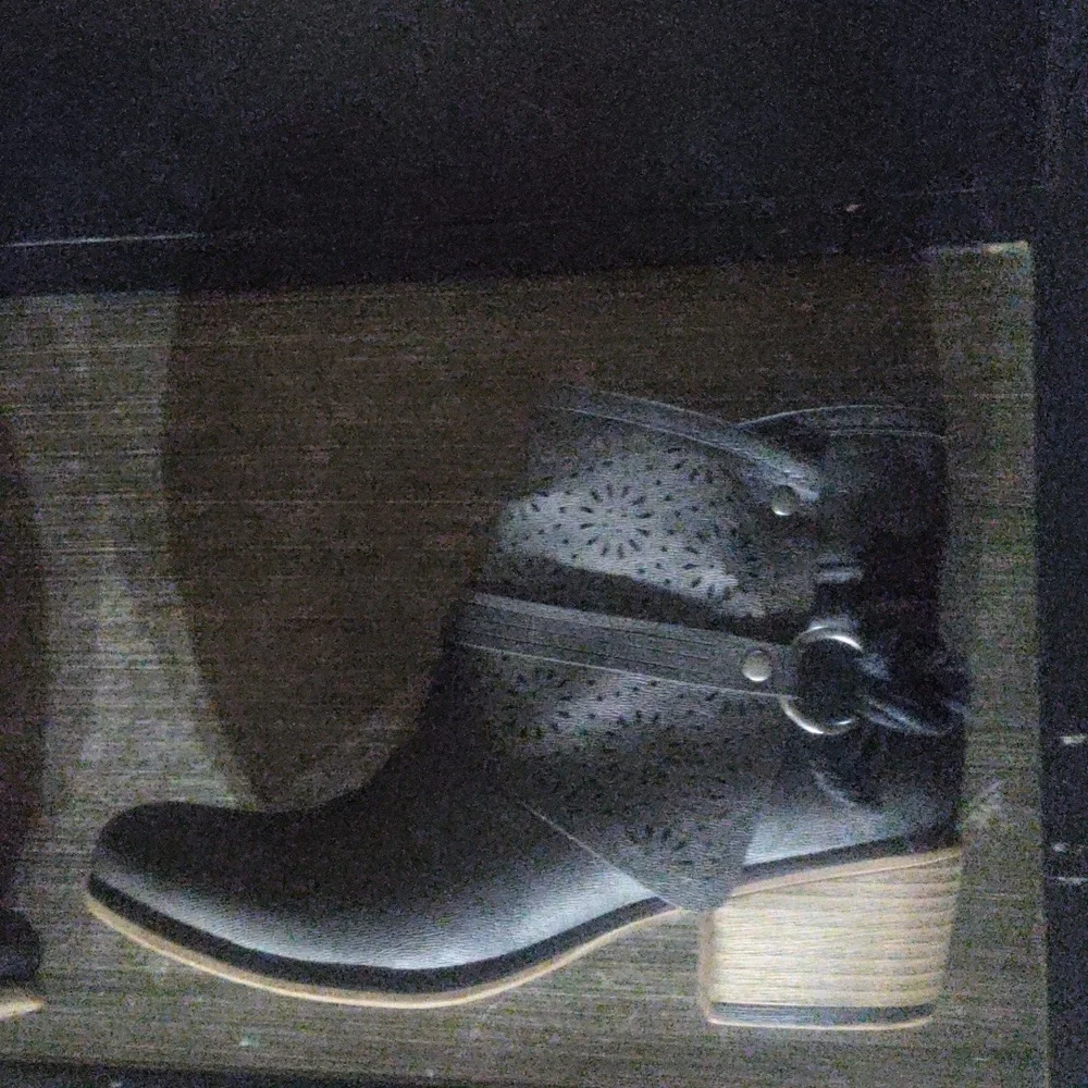 Ankle Boots with Cutout Design